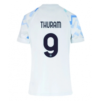 Billige Fotballdrakt Inter Milan Marcus Thuram #9 Replika Bortedrakt Dame 2025-26 Kortermet